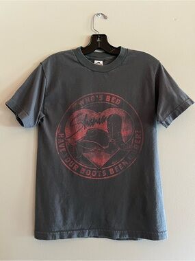 Shania Twain Whose Bed Have Your Boots Been Under ALSTYLE Black Graphic Tee